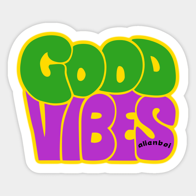 VIBES Sticker by alienboi